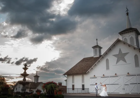 church sky couple