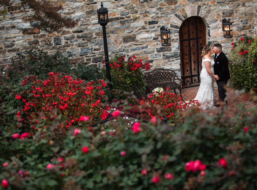 stone wall couple